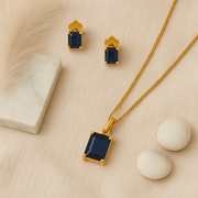 Blue Stone Jewelry Set